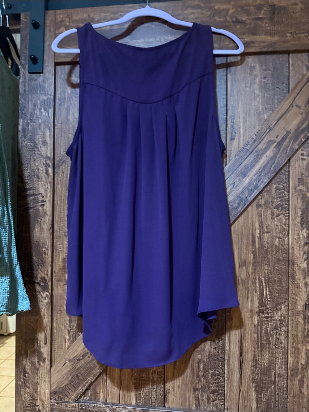 torrid Purple Ruffle Cold-Shoulder Camisole - Picture 3 of 3